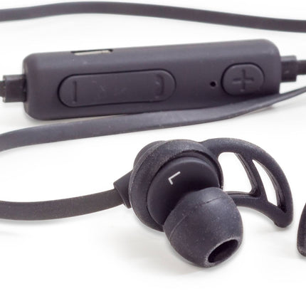 Black earphones with cord