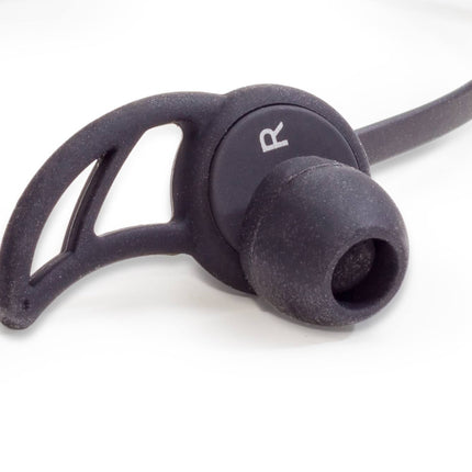 Black earphones with cord