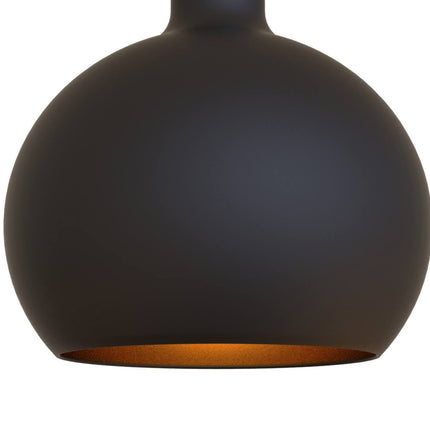 Hanging lamp 18 Cm Steel Black