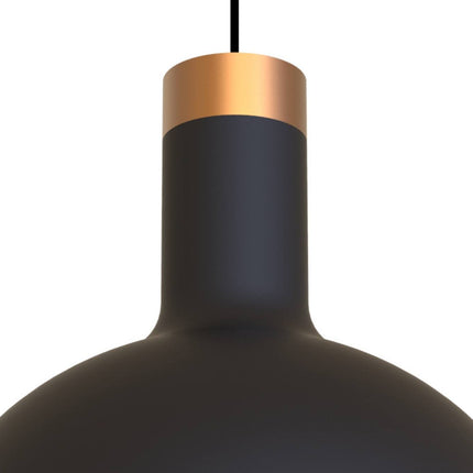 Hanging lamp 18 Cm Steel Black