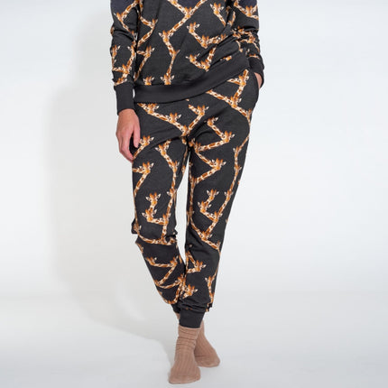 SNURK Giraffe Black Pants Women