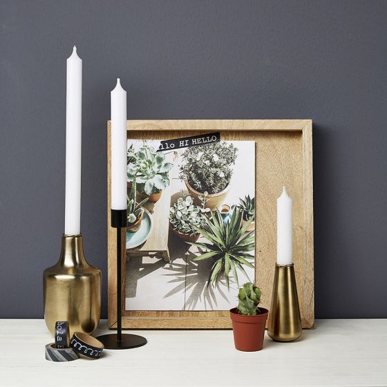 Dinercandle 21x120 mm steel-grey